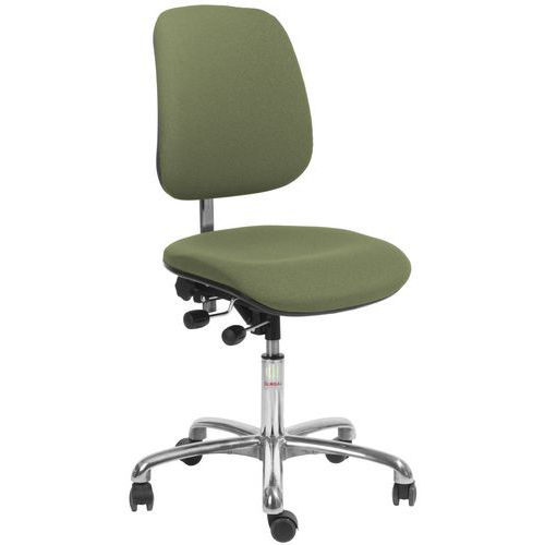 Chaise De Bureau Euromatic Cura - 40 Cm - Tissu - Vert/jaune