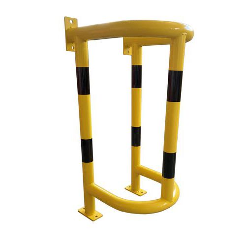 Viso - Protection de colonne sèche et descente d'eau en acier rouge - 500x1000mm - Recyclable