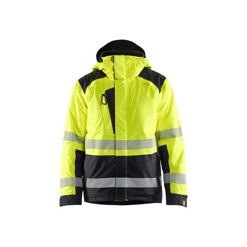 Veste D'hiver Haute Visibilité Jaune Et Noir