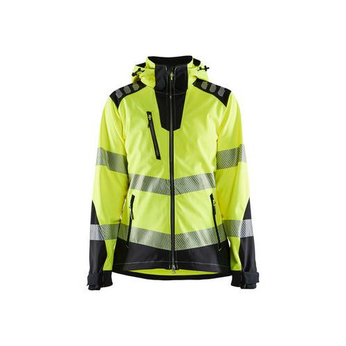 Veste De Sécurité Haute-visibilité Femme Noir Jaune Fluo