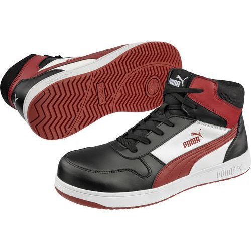 Chaussures De Sécurité Hautes Frontcourt S3l Esd - Rouge/noir P.47