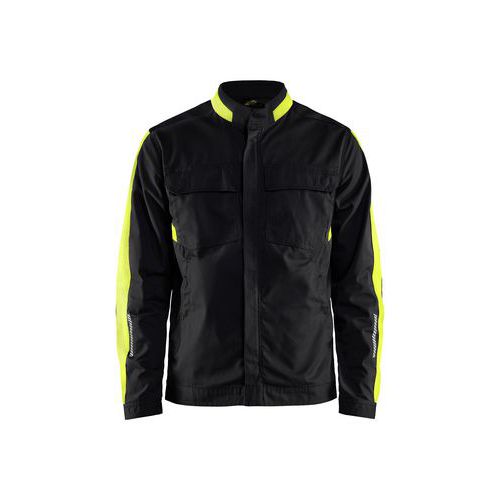 Veste De Travail Industrie Stretch 2d Noir/jaune Fluo Xxl