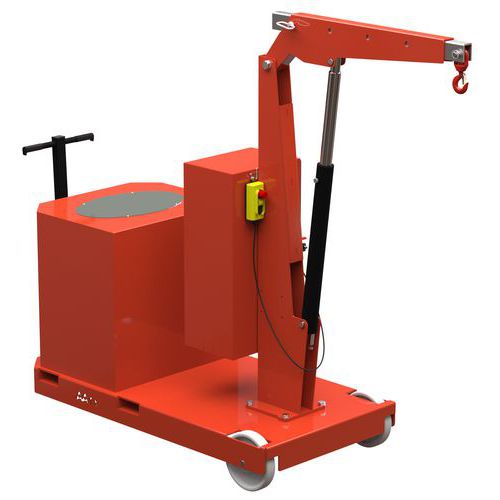 Grue D'atelier Porte-à-faux Manuelle Mât Fixe 1t