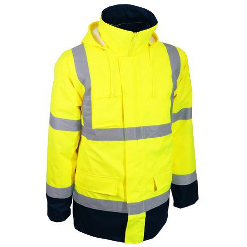 Singer Safety - Parka 4-en-1 haute visibilité PACA Jaune Fluo XXL - Polyester 170g/m² - EPI Mixte