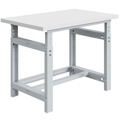 Etabli Si Stratifié Resitop Réglage Mécanique Gris Clair L1200mm