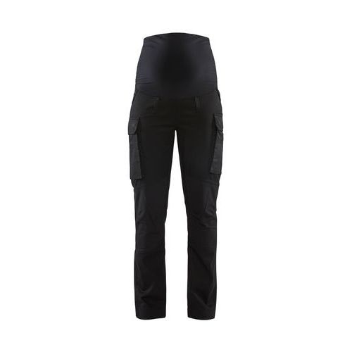 Pantalon De Travail De Grossesse Maintenance Extensible 2d En Noir