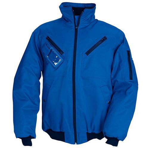Blouson De Travail Pilote Bleu Roi S