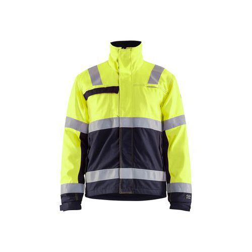 Veste Hiver Multinormes Jaune Fluo Marine