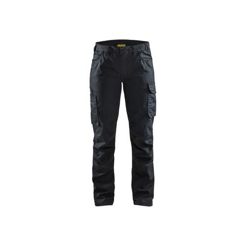 Pantalon De Travail Maintenance à Poches Genouillèresstretch 2d Femme Noir D25