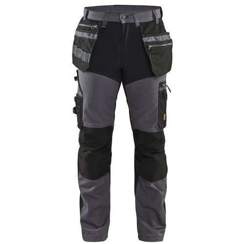 Pantalon De Travail Artisan Stretch Gris/noir D104