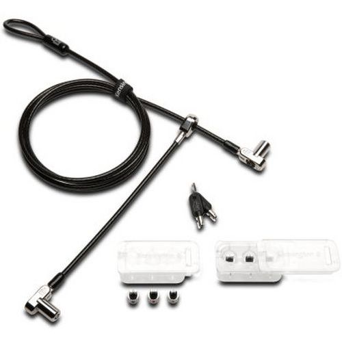 Câble Sécurité 3 En 1 à 2 Verrous Kensington - Noir