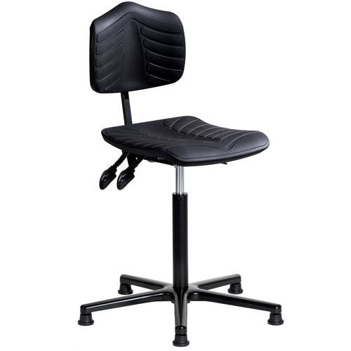 Siège Ergosoft Embase Aluminium Assise Moyenne Sur Patins