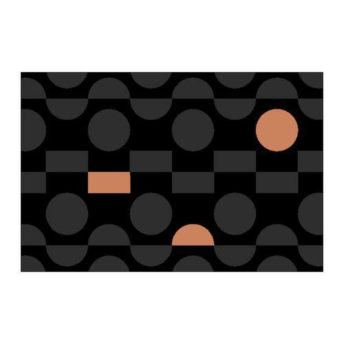 Tapis De Entrée Dotz Grey/pink 32 90 Cm X 150 Cm