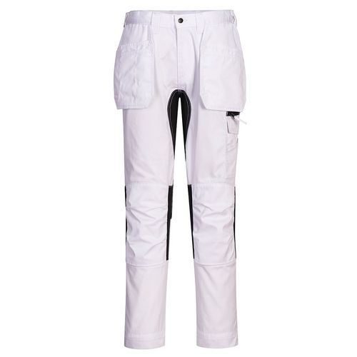 Pantalon De Travail Stretch Wy2 Holster Cd88 Blanc 34