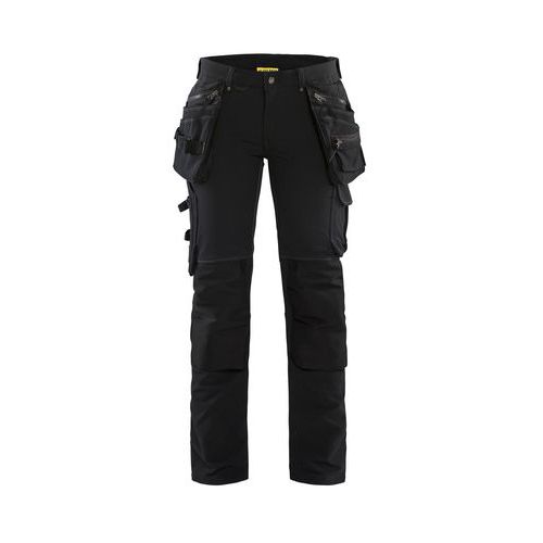 Pantalon De Travail Artisan Stretch 4d Femme Noir C44