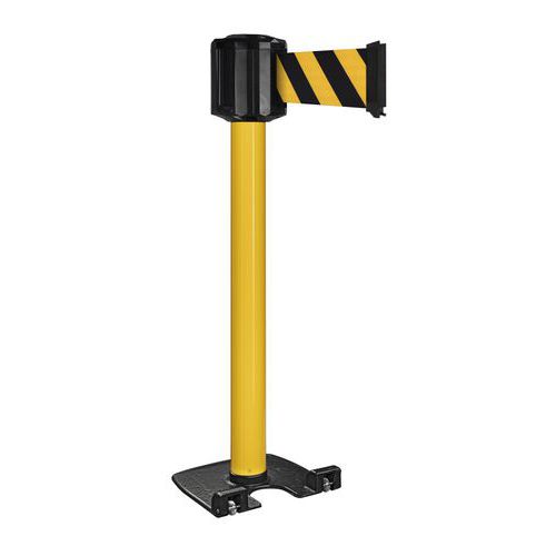Poteau Extérieur Jaune À Sangle 10mx10cm - Noir/jaune