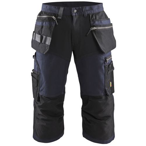 Pantacourt Avec Stretch Marine Foncé Noir