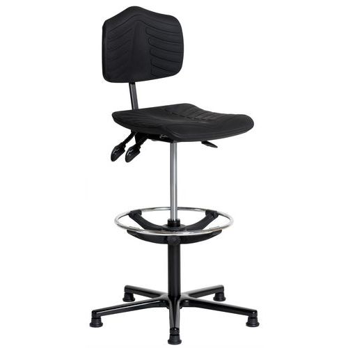 Siège Ergosoft Ergonomique Polyamide Patins Et Repose-pieds