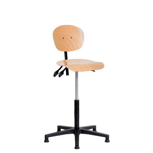 Siège Natur Haut Sur Patins Profondeur Réglable Aluminium