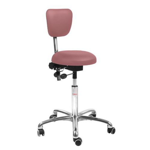 Chaise Oxford Imitation Cuir - Rosa - 73 Cm