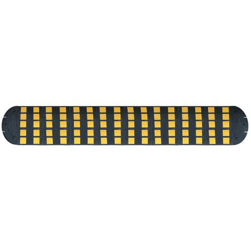 Viso - Coussin Berlinois Ralentisseur - Caoutchouc Noir/Jaune 4,9m - Charge 40t - Éco-responsable