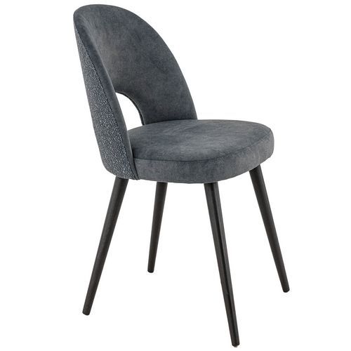 Chaise Intérieure - Hêtre- Grace Temp/ Cloud Orage- Colette