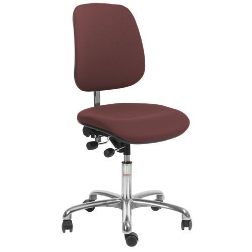 Chaise De Bureau Euromatic Cura - 40 Cm - Tissu - Rouge