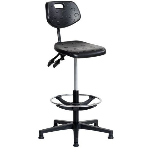 Siège Ergodyn Embase Polyamide Avec Repose-pieds Sur Patins