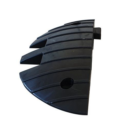 Viso - Embout pour ralentisseur poids lourds - Caoutchouc Noir 50T 15km/h - Éco-responsable