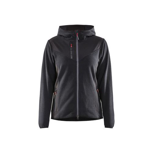 Veste De Travail Tricotée Avec Softshell Femme Gris Anthracite/noir Xl