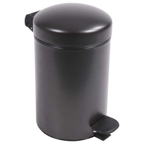 Poubelle Pour Sanitaire De Salle De Bain Bohème 3 L - Gris Foncé