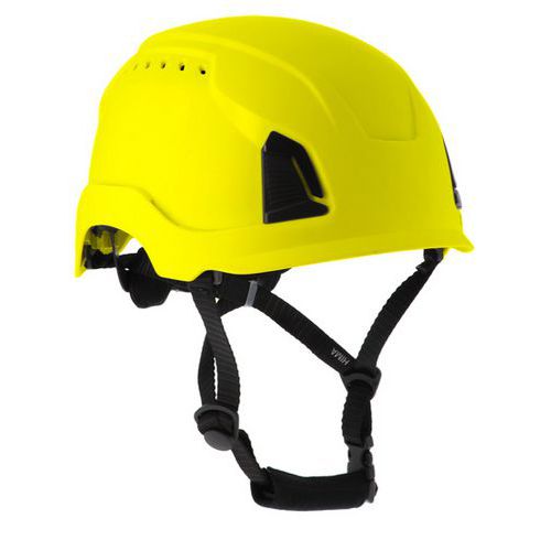 Singer Safety - Casque de protection HIMAJ Jaune - Aéré EN 397 EN 12492 - Taille 53-63 cm - Polypropylène expansé