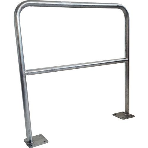 Viso - Barrière de sécurité à platine en acier inoxydable 1m - Gris chromé - Robuste et durable