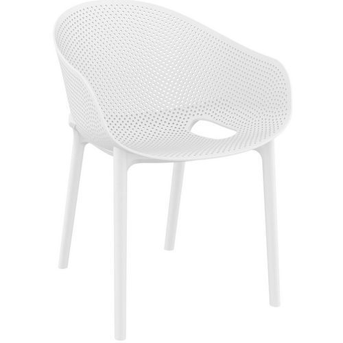 Fauteuil Exterieur - Polypropylène - Blanc - Sky