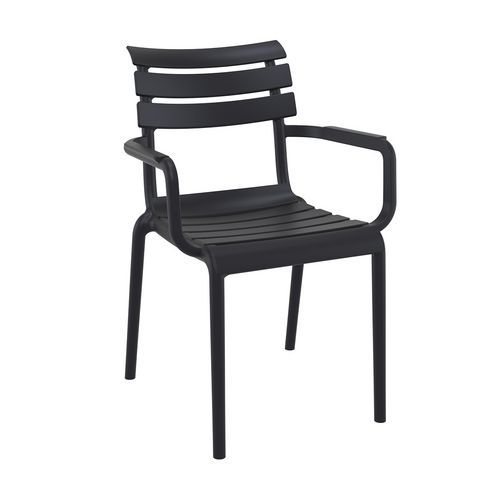 Fauteuil Extérieur - Polypropylène - Noir - Ulysse