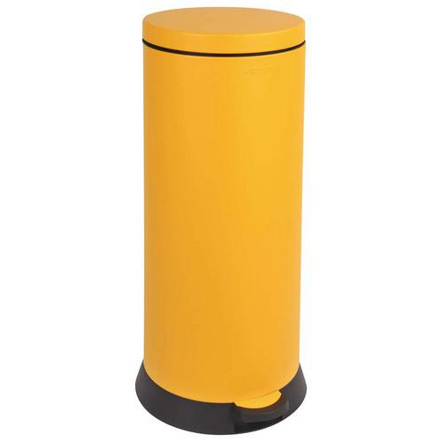 Poubelle Agroalimentaire De Cuisine Retro 30l - Jaune Foncé