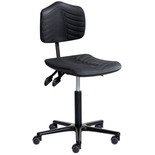 Siège Ergosoft Embase Aluminium Assise Basse Sur Roulettes