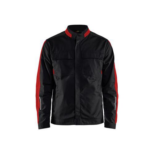 Veste De Travail Industrie Stretch 2d Noir/rouge 4xl