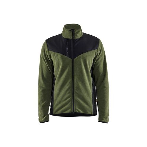 Veste De Travail Tricotée Avec Softshell Couleur Vert Noir