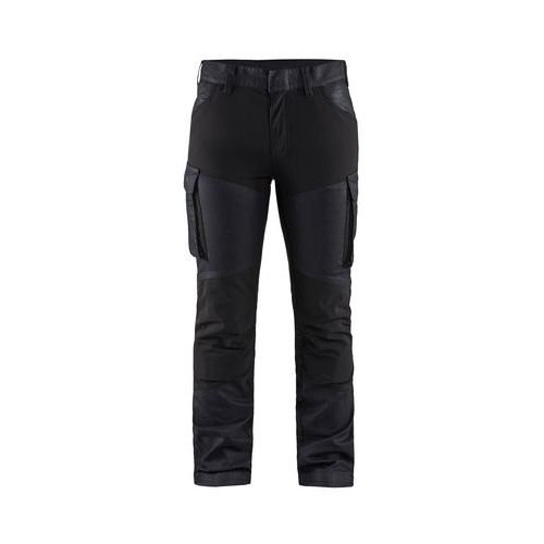 Pantalon De Travail Maintenance Denim Stretch 2d Femme Bleu Foncé/noir C48