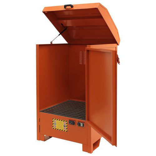 Armoires à Double Paroi En Acier Peint De Le Stockage Orange