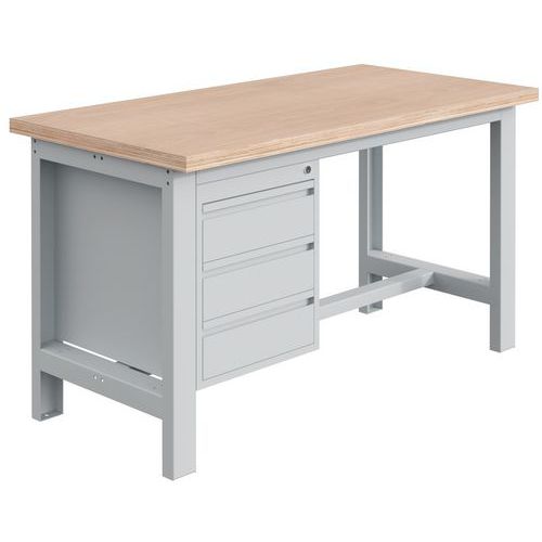 Etabli Si Plateau Multiplis 40mm Avec Bloc 3 Tiroirs