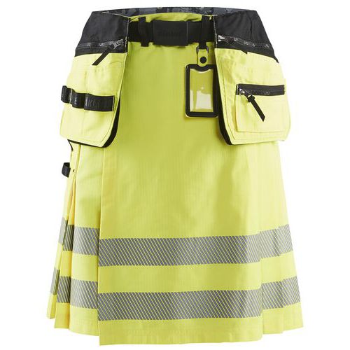 Kilt Haute Visibilité Jaune Fluo Noir C52