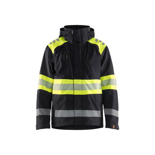 Veste Haute Visibilité Shell Noir Jaune