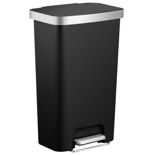 Poubelle à Pédale Hana 45 L Eko Noir
