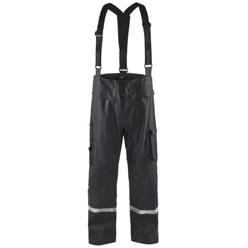 Pantalon De Pluie Professionnel Haute Visibilité En Noir