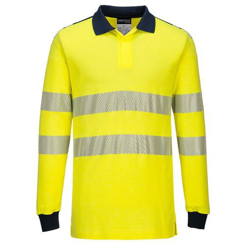 Polo Haute Visibilité Ignifugé Fr70 Bleu/jaune L