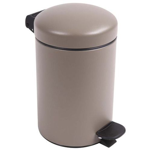 Poubelle Pour Sanitaire De Salle De Bain Bohème 3 L - Taupe