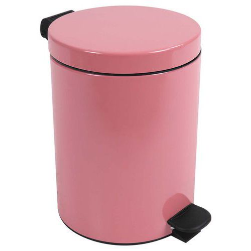 Poubelle Pour Sanitaire Salle De Bain Retro 5 L - Rose Foncé