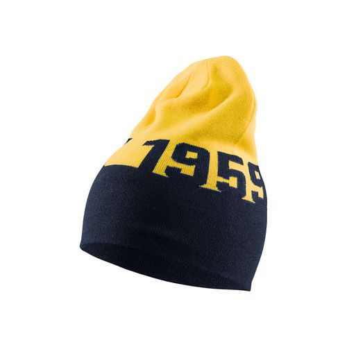 Bonnet Réversible Stretch 2d Taille Unique Bleu Marine/jaune
